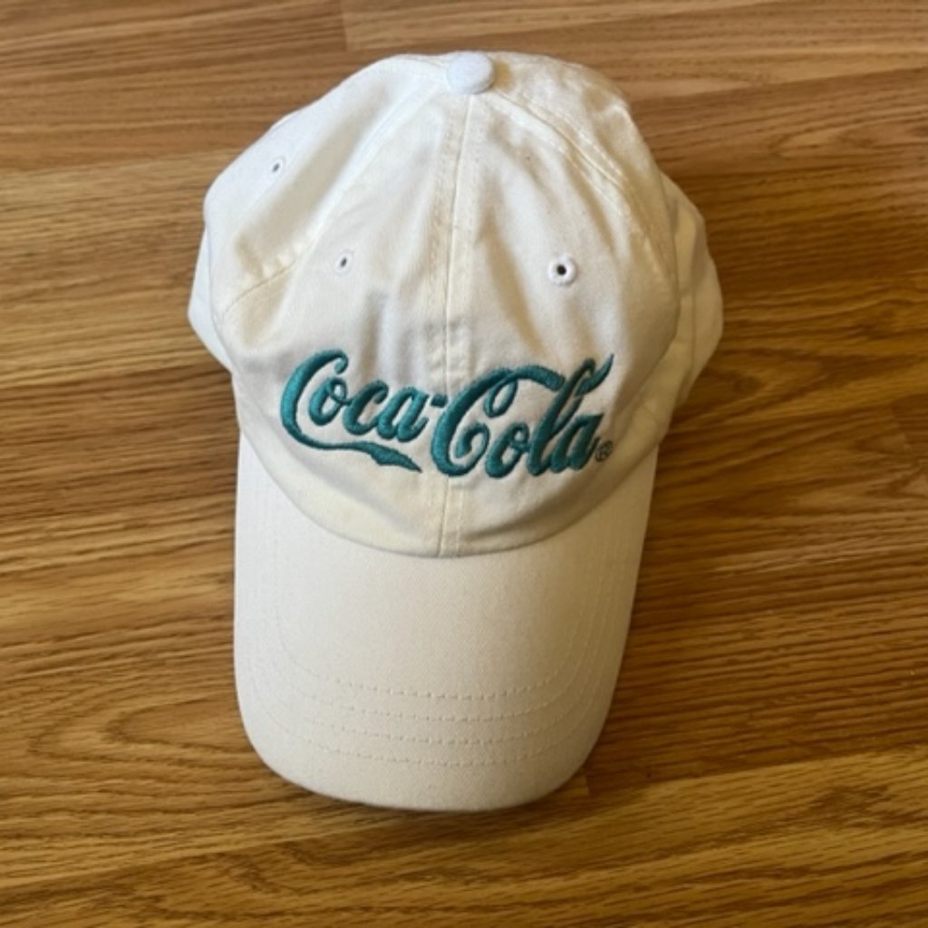 Coca Cola White Baseball Hat Cap Adjustable Coca Cola White Baseball Hat Cap Adjustable